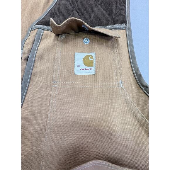 Carhartt VU036 Men's XL Bird Hunting Shooting Zip Up Canvas Duck Vest - Picture 6 of 9